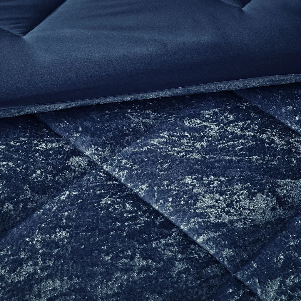 NONECN Velvet Comforter Set With Throw Pillow 100 Percent Polyester
