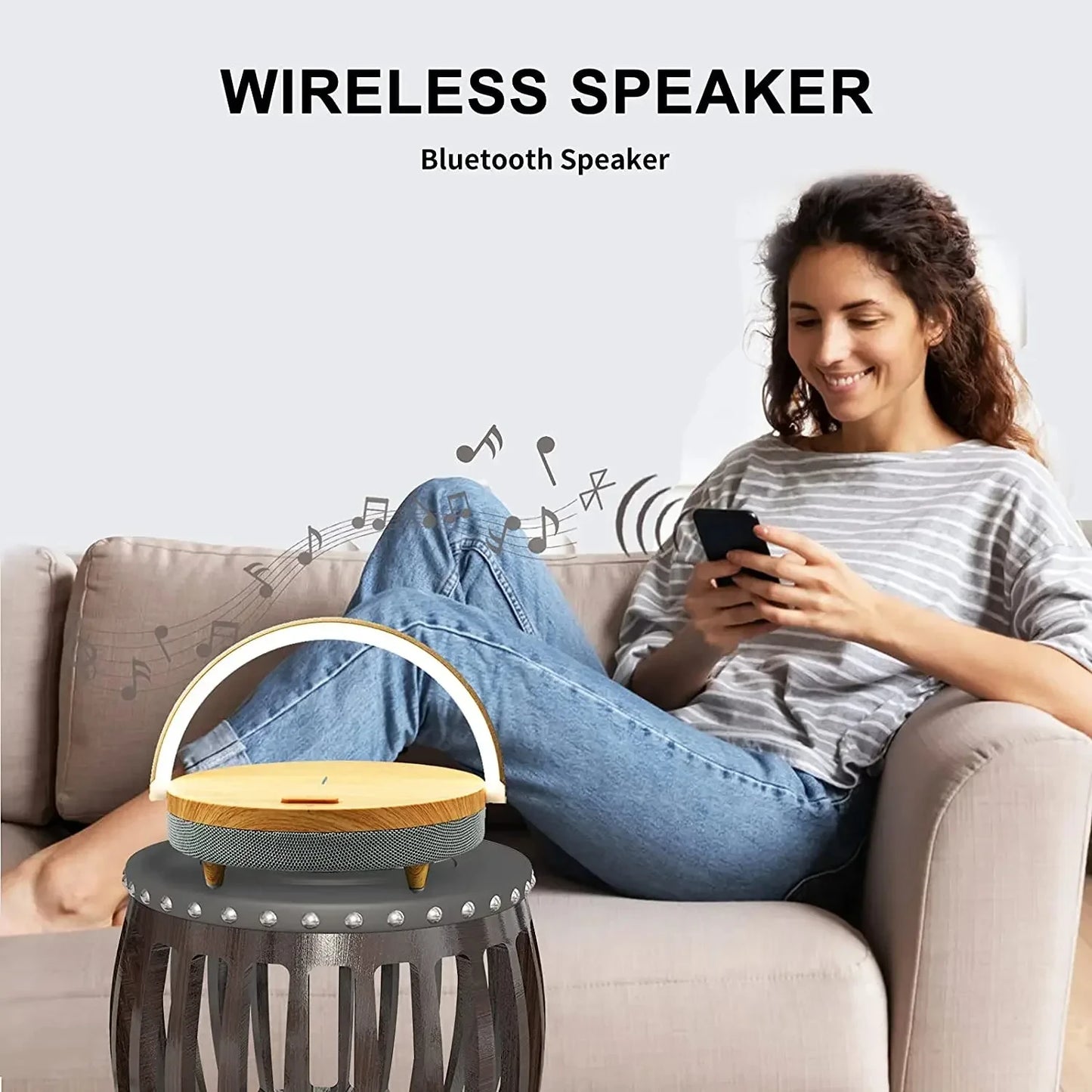 COLSUR S21Pro Bluetooth Speaker 1800mAh Battery 15W Wireless Charging