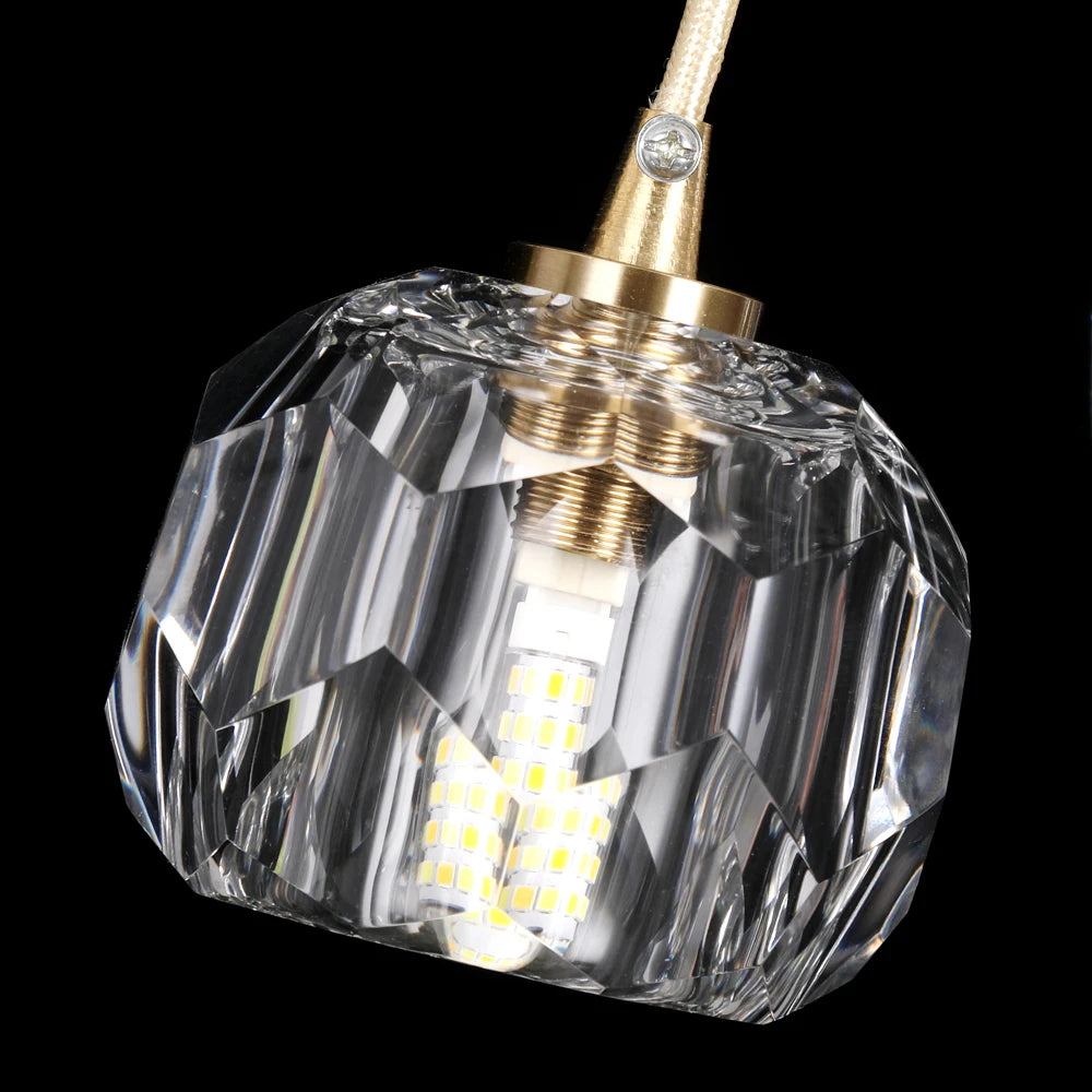 VETRULUS Crystal Pendant Ceiling Lamps Modern Home Decoration