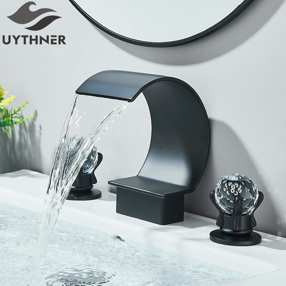 White/Black Basin Faucets Bath Basin Sink Mixer Taps Bathroom Brass Taps Square Vessel Faucet Basin Cold Hot Water Mixer Tap
