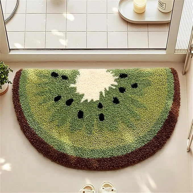 3D Fruit Slice Bath Mat Cute bathroom rug, especially absorbent, very soft, suitable for children's room, bathroom or other room
