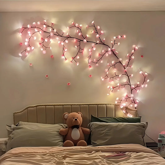 96 LED Cherry Blossom Tree Light For DIY Bedroom Decor And Parties