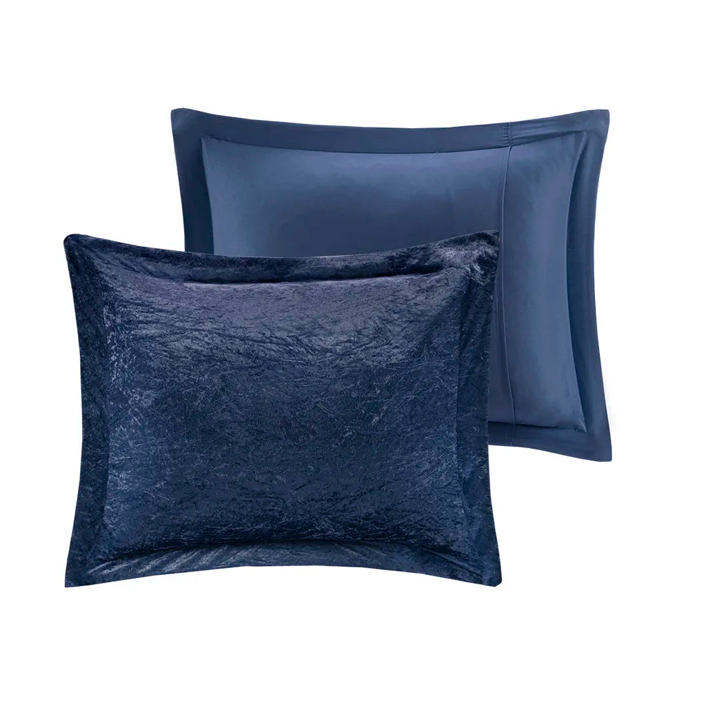 NONECN Velvet Comforter Set With Throw Pillow 100 Percent Polyester