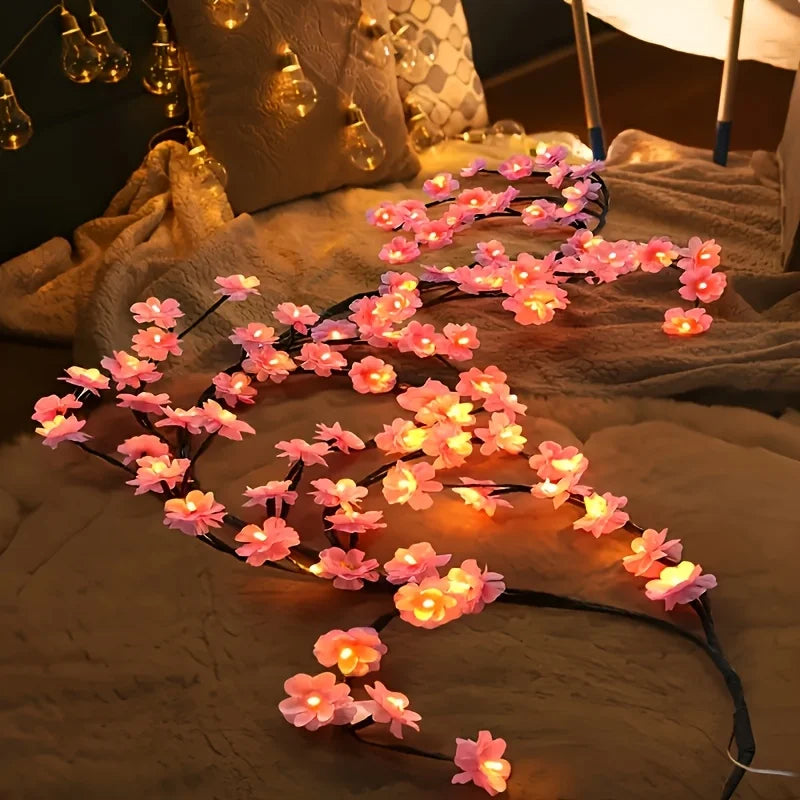 96 LED Cherry Blossom Tree Light For DIY Bedroom Decor And Parties
