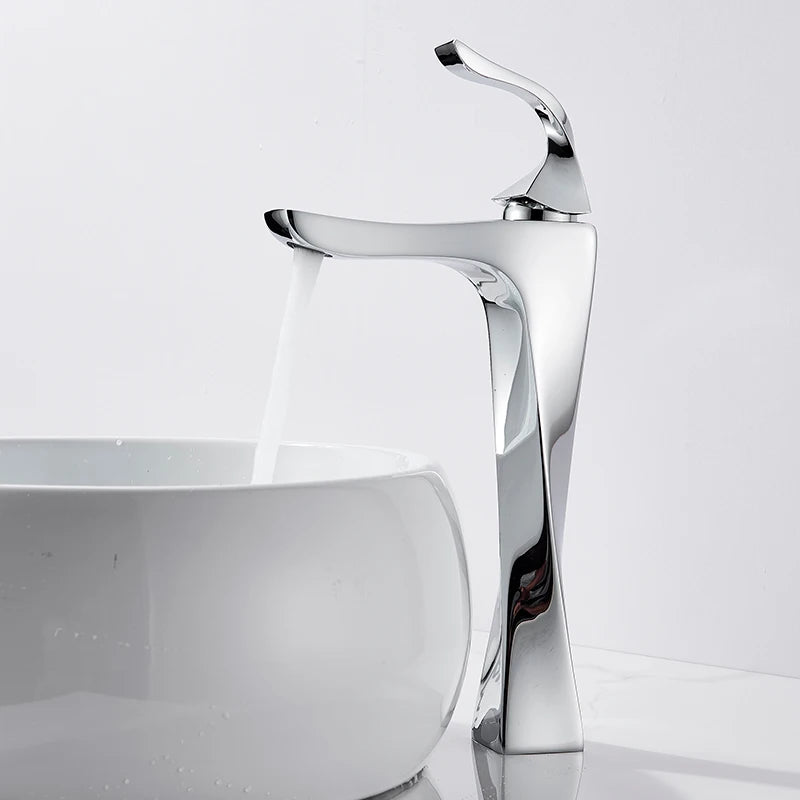Basin Faucet Black Bathroom Basin Mixers Deck Mounted Cold Hot Taps Single Lever Lavatory Sink Faucet Gold Washing Tap
