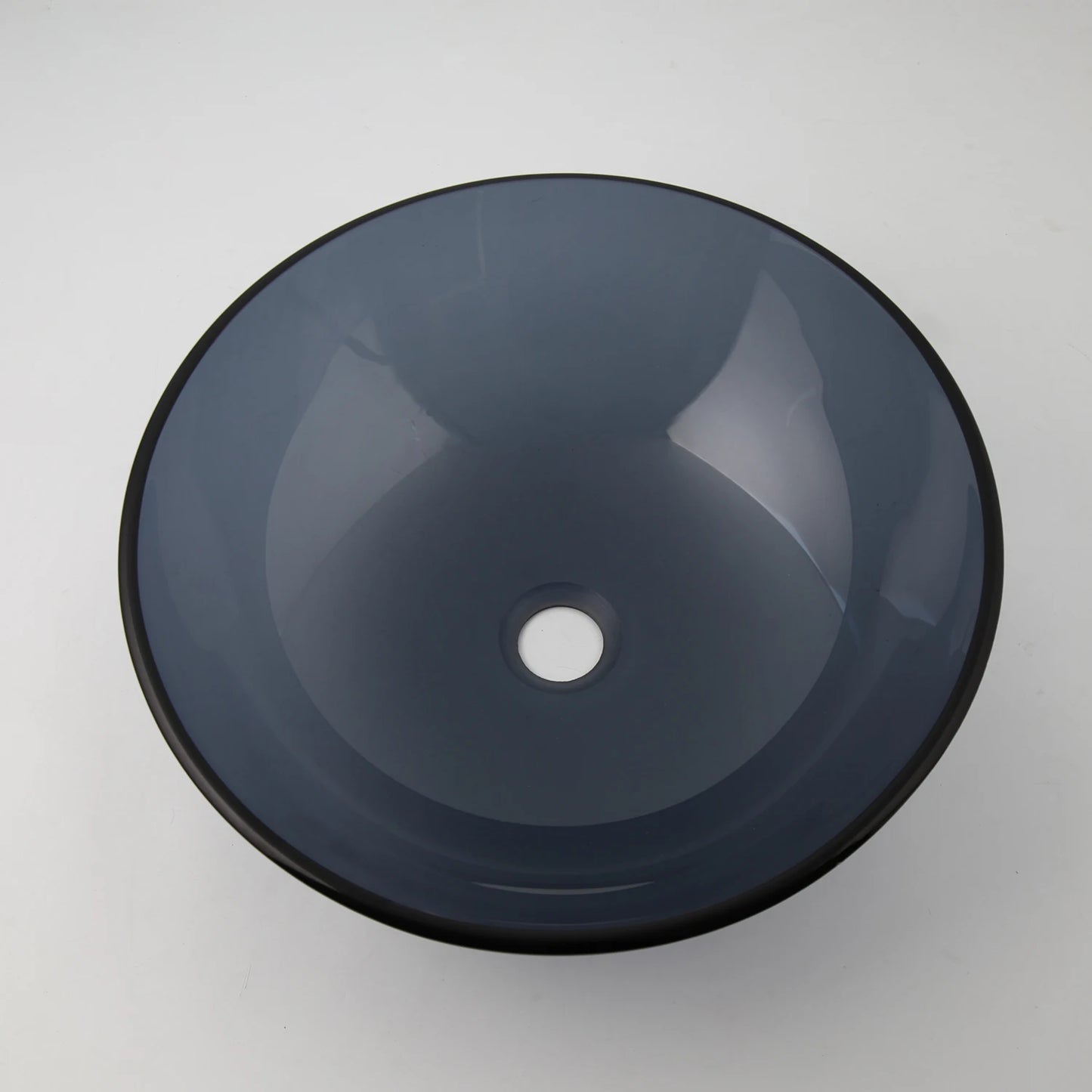 Mekkhala Tempered Glass Vessel Sink With Waterfall Faucet