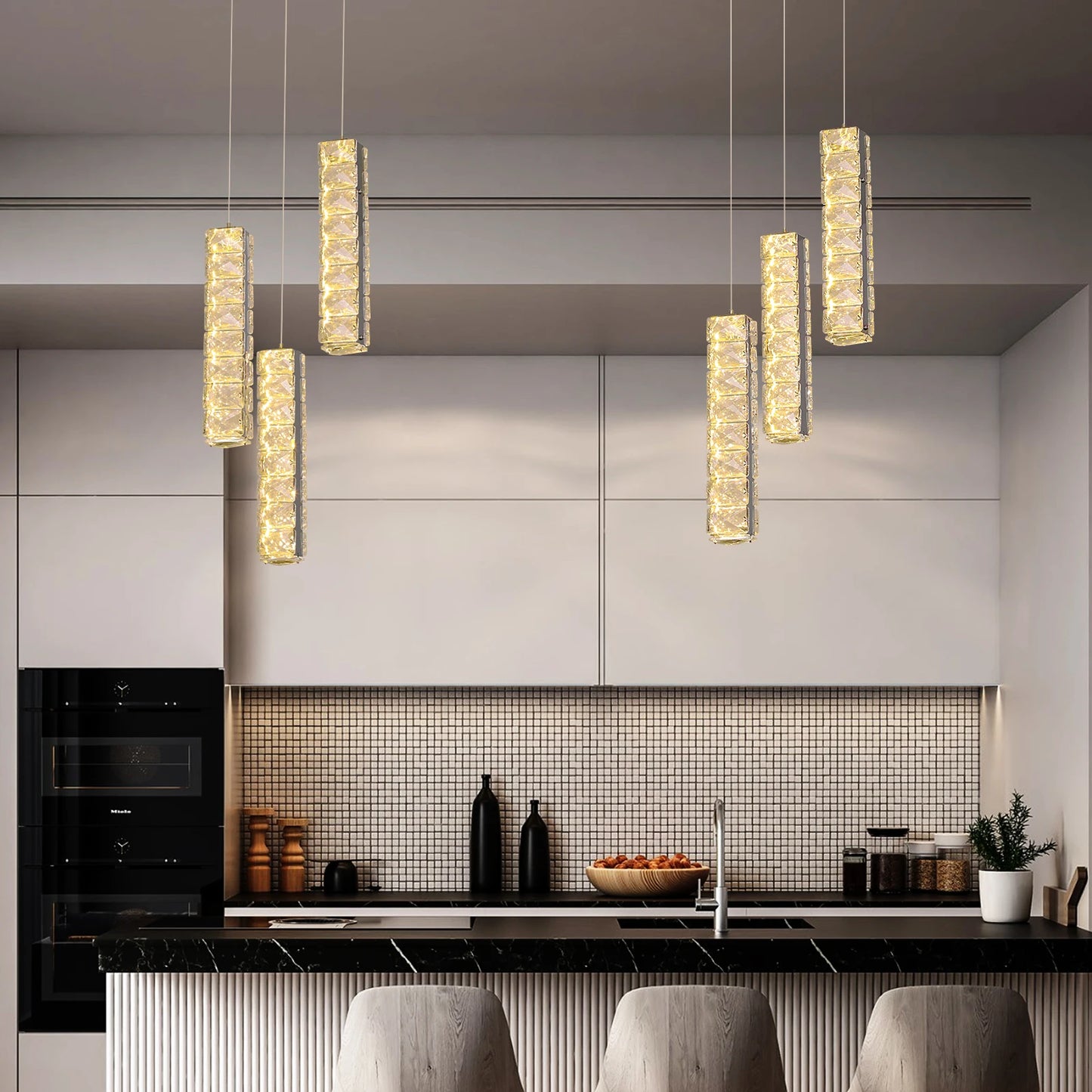 Vetrulus Nordic K9 Crystal LED Ceiling Lamp Chandelier Indoor