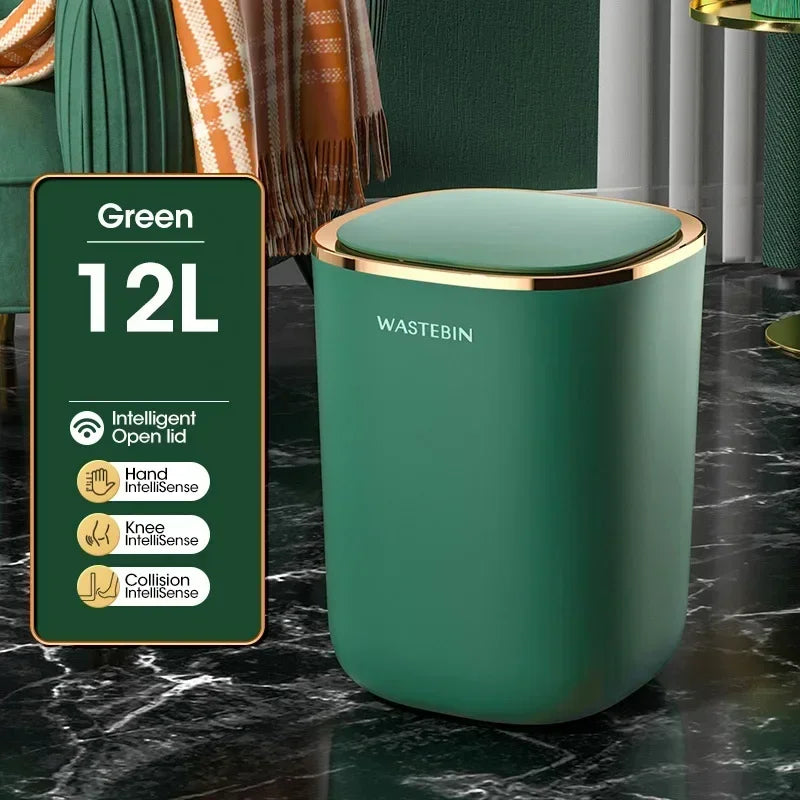 Automatic Smart Sensor Trash Can for Kitchen and Bathroom