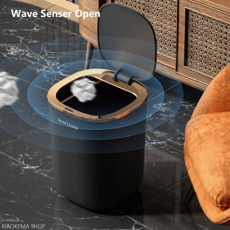 Automatic Smart Sensor Trash Can for Kitchen and Bathroom