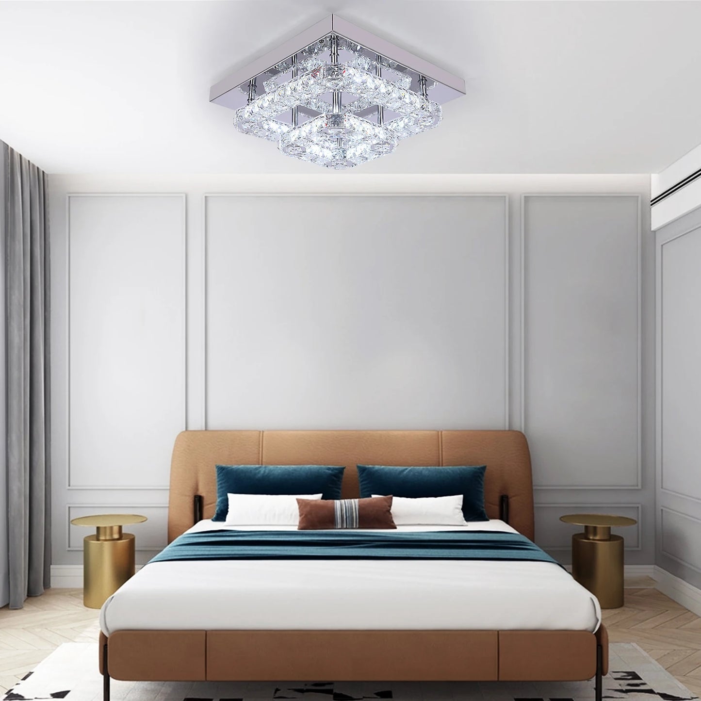 VETRULUS Crystal Chandelier for Living Room Ceiling Light
