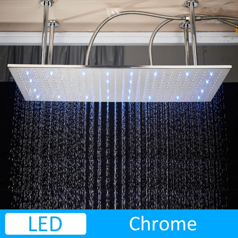 Uythner Luxury Ceiling Mounted Rain Shower Head With Shower Arm