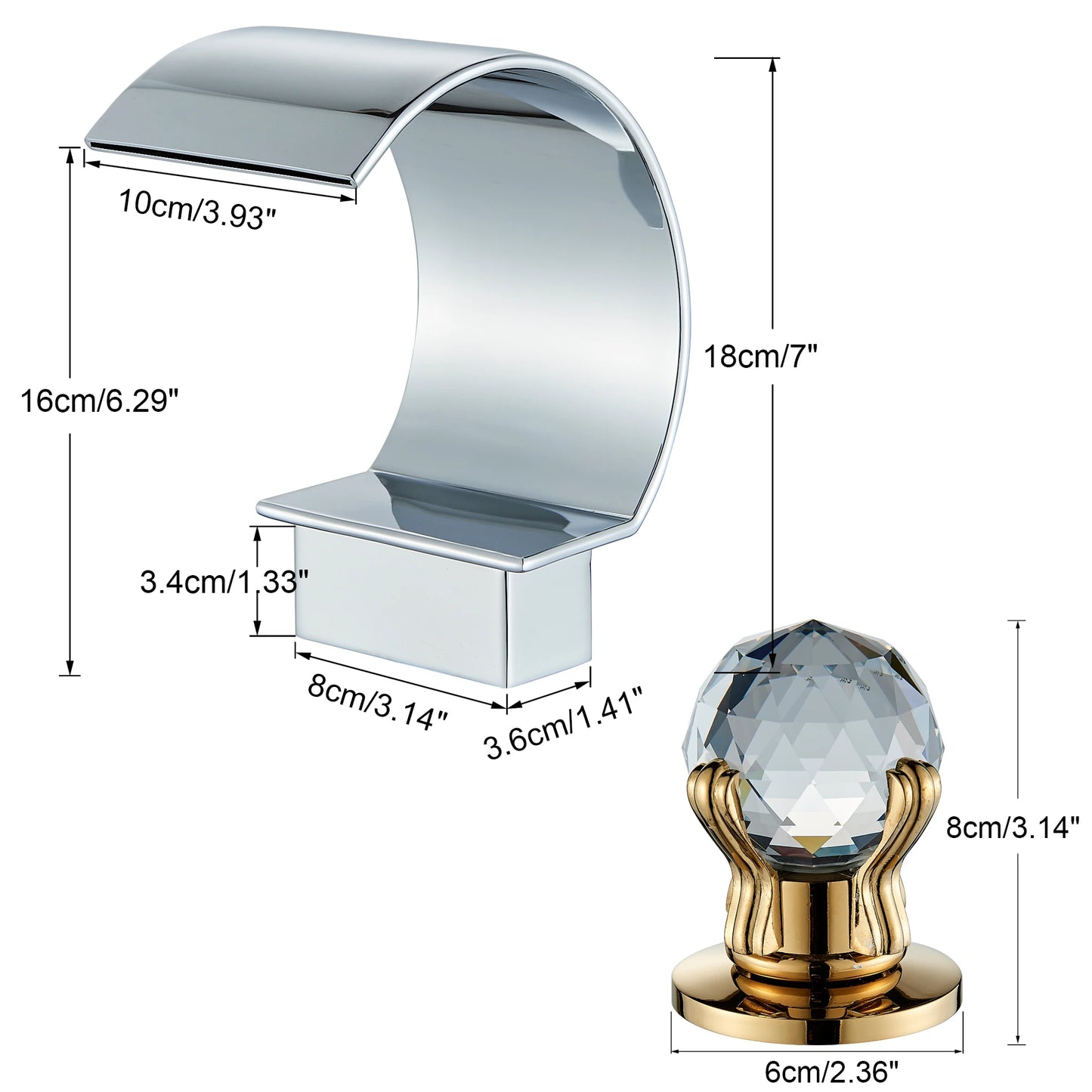 White/Black Basin Faucets Bath Basin Sink Mixer Taps  Bathroom Brass Taps Square Vessel Faucet Basin Cold Hot Water Mixer Tap