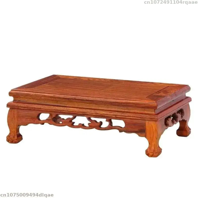 Natural Solid Wood Pedestal Vase Bonsai Plant Stand