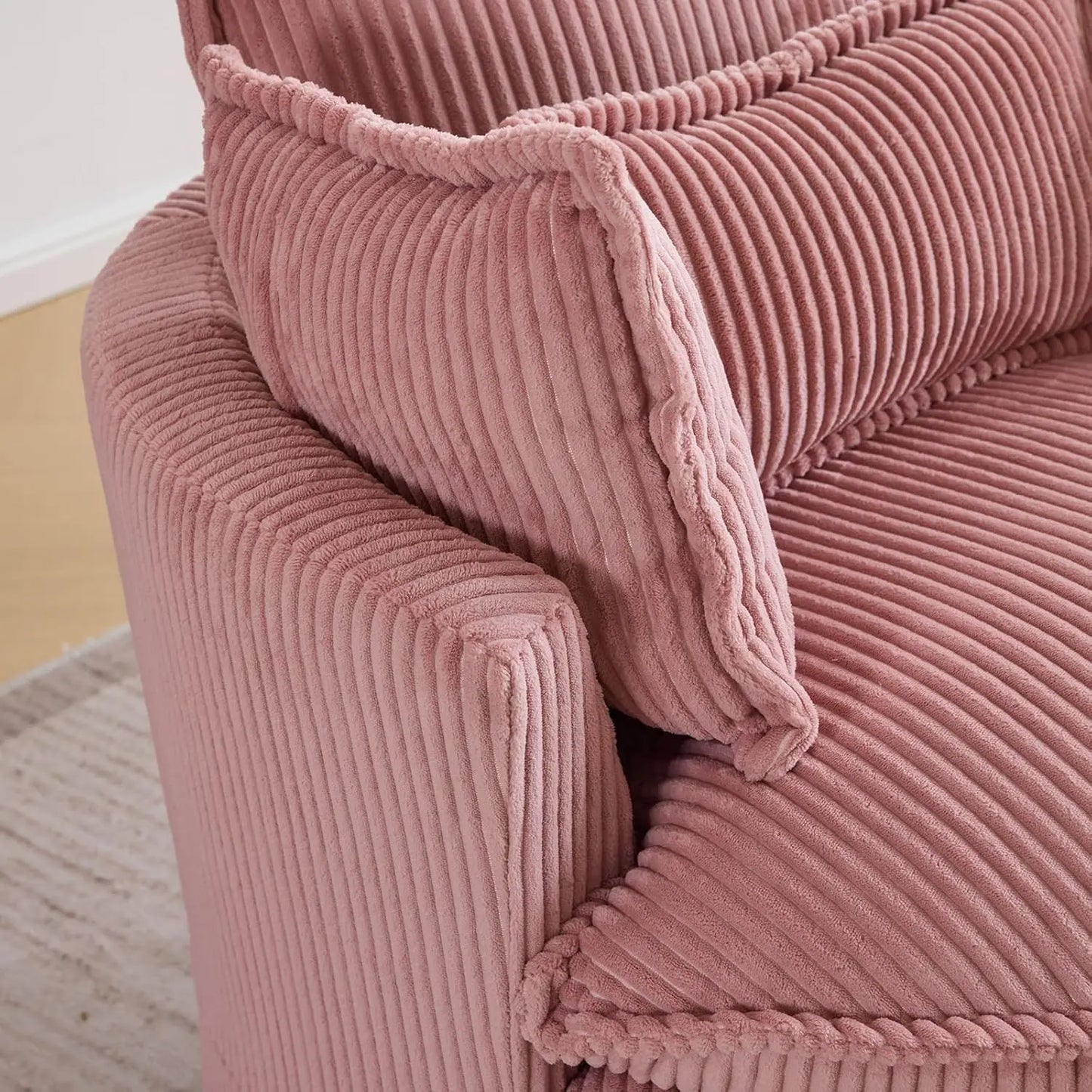 Swivel Accent Barrel Chair Modern Lounge Armchair With Cushions