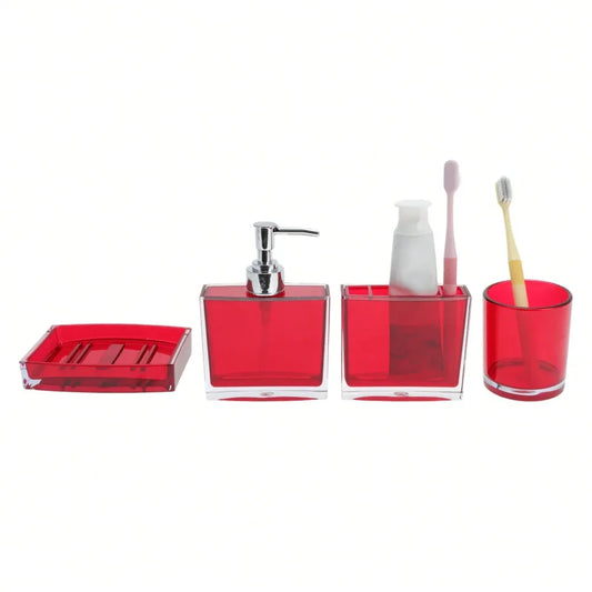 Lightweight Bathroom Accessories Set For Vanities EcoFriendly Plastic
