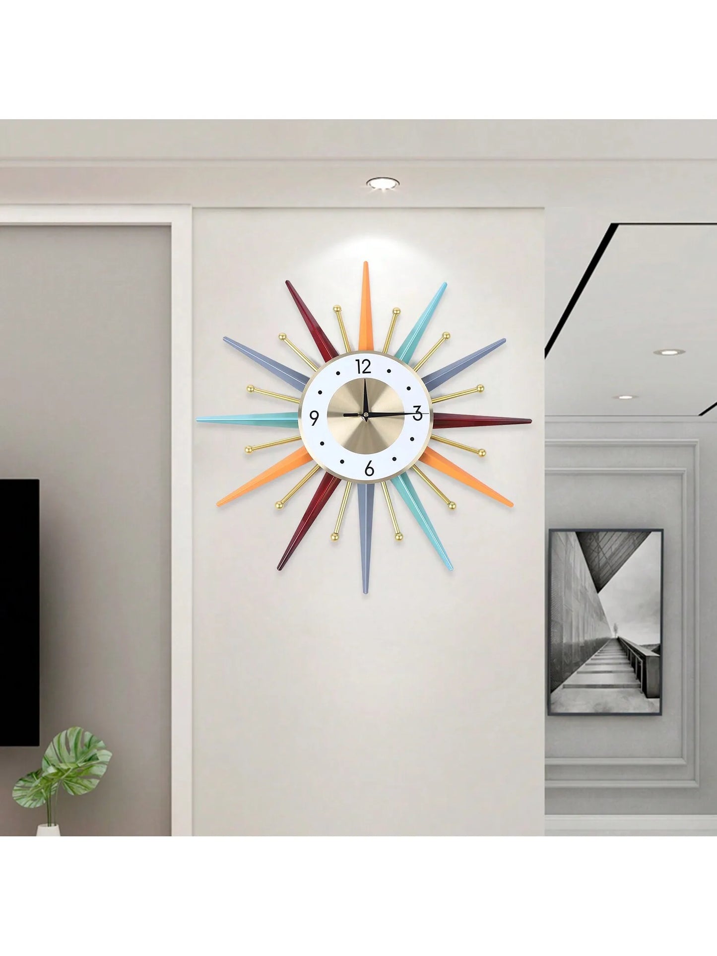 Wall Clock For Living Room, Bedroom, Study, Outdoor, Dining Room, Bathroom, Porch, Balcony, Business Place