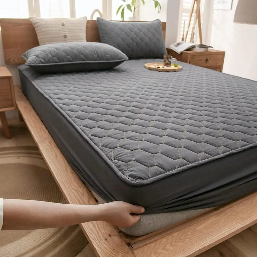 Hotel Lux Bed Sheets Kids Waterproo Urinary Quilted MattrProtector, Single Double King Size MattrTopper in The Elderly Bedroom k