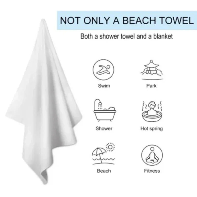 Microfiber Quick Dry Beach Towel for Travel Camping Pool Outdoor