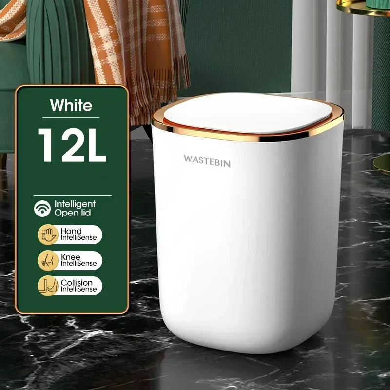 Automatic Smart Sensor Trash Can for Kitchen and Bathroom