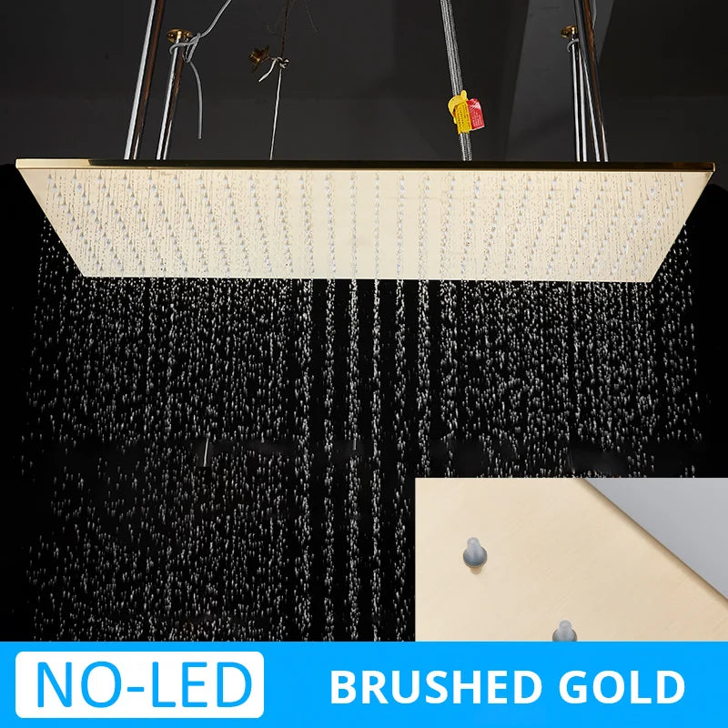 Uythner Luxury Ceiling Mounted Rain Shower Head With Shower Arm