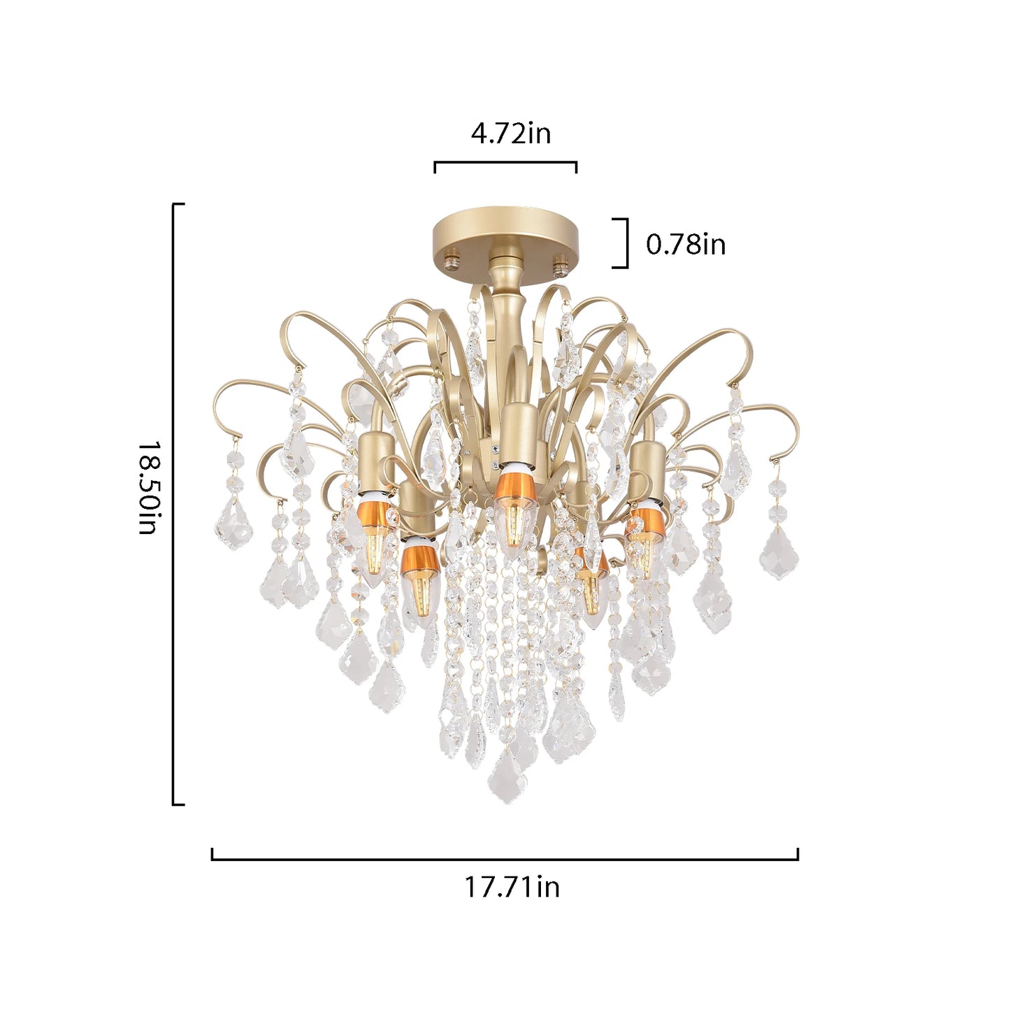 GreeLustr Luxury Crystal Pendant Ceiling Lamp Home Decoration Living Room Bedroom Chandelier Ceiling Light Modern Lighting