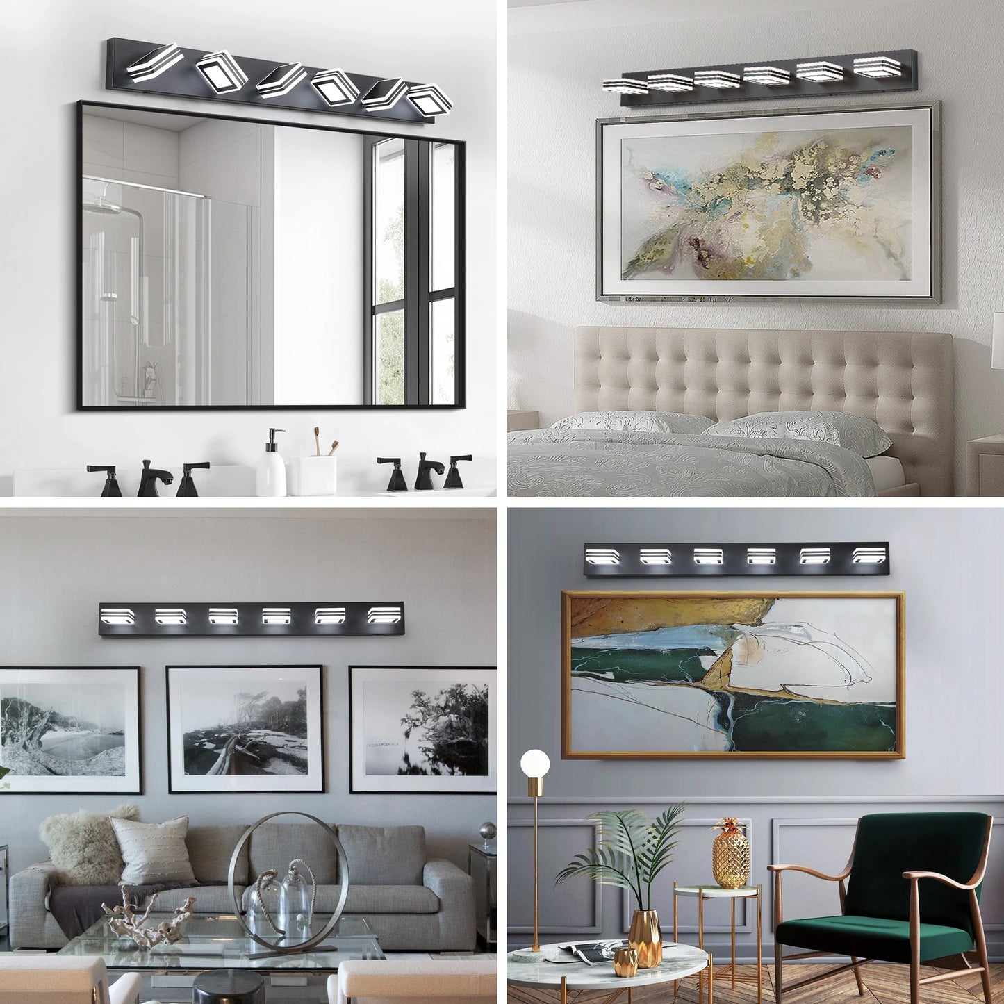 ARLGSITE Modern LED Vanity Light 5 CCT Bathroom Wall Fixture