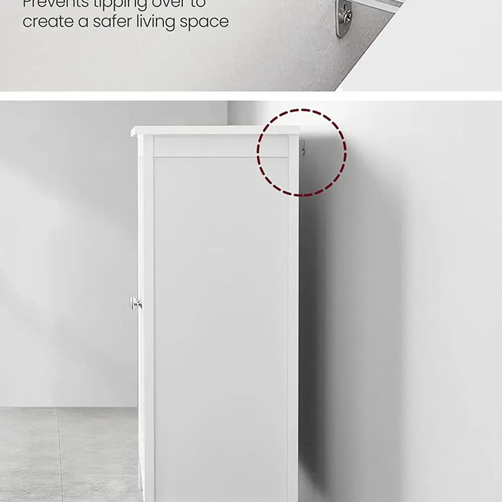 Bathroom Floor Storage Cabinet, Bathroom Storage Unit With 2 Adjustable Shelves, Cabinet Freestanding, 11.8 X 2