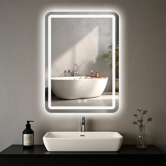 MYGIIVOVO LED Backlit Fogless Demister Bathroom Vanity Mirror
