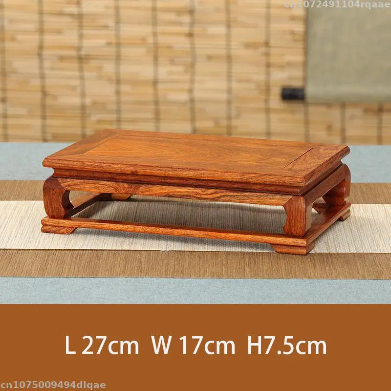 Natural Solid Wood Pedestal Vase Bonsai Plant Stand