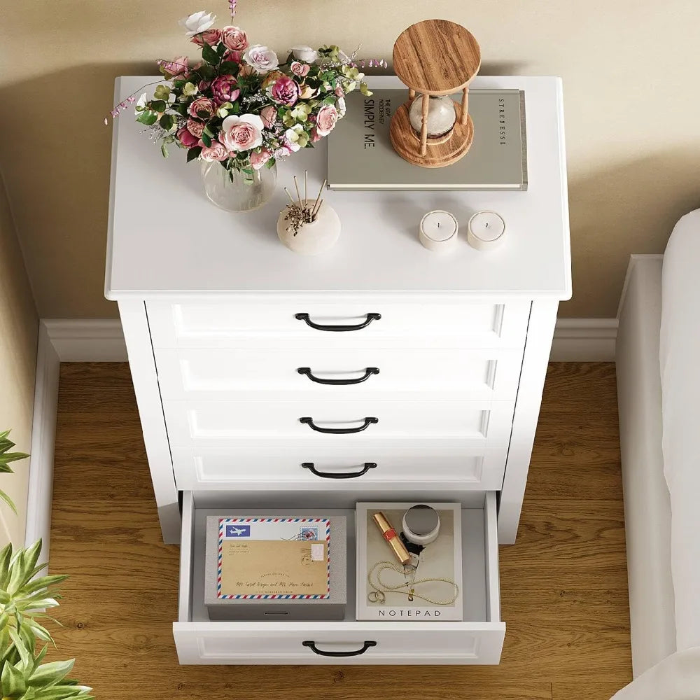 RBXC Wood Dresser With Anti Tip For Bedroom Large Capacity