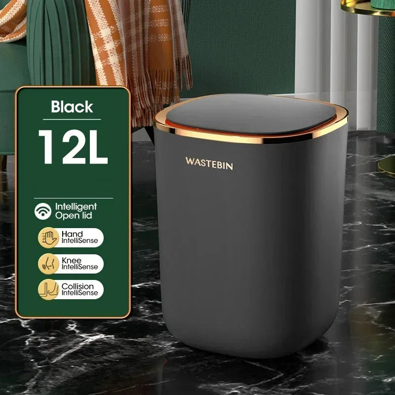 Automatic Smart Sensor Trash Can for Kitchen and Bathroom