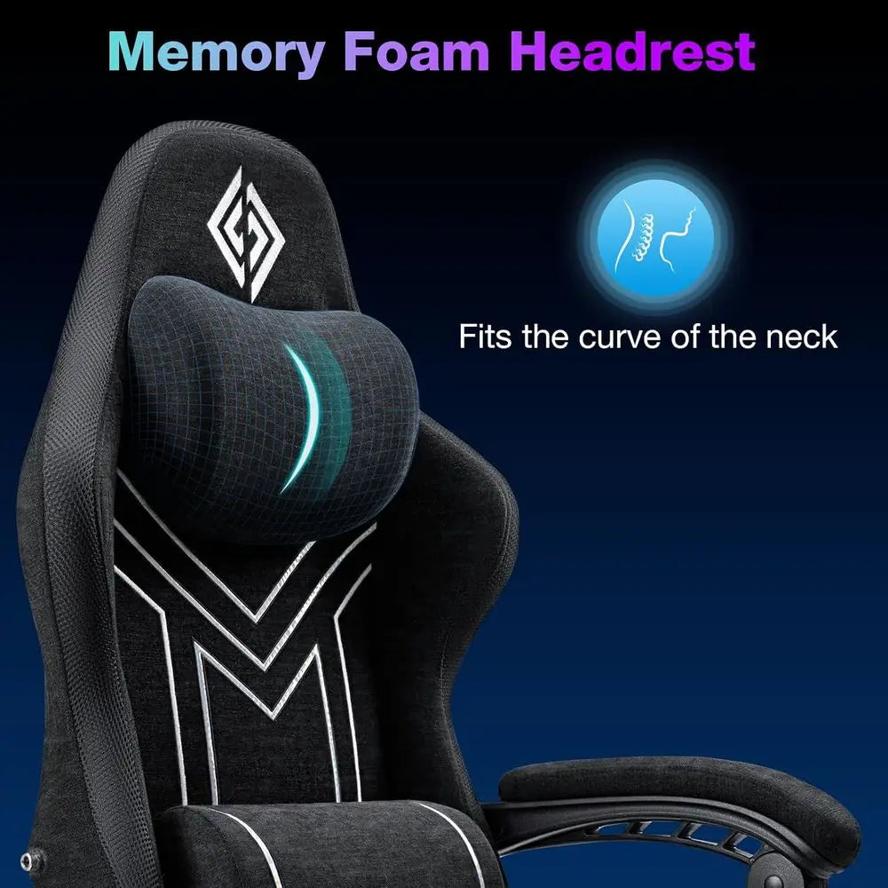 RGB Gaming Chair With Bluetooth Speakers And Music Reactive Lighting