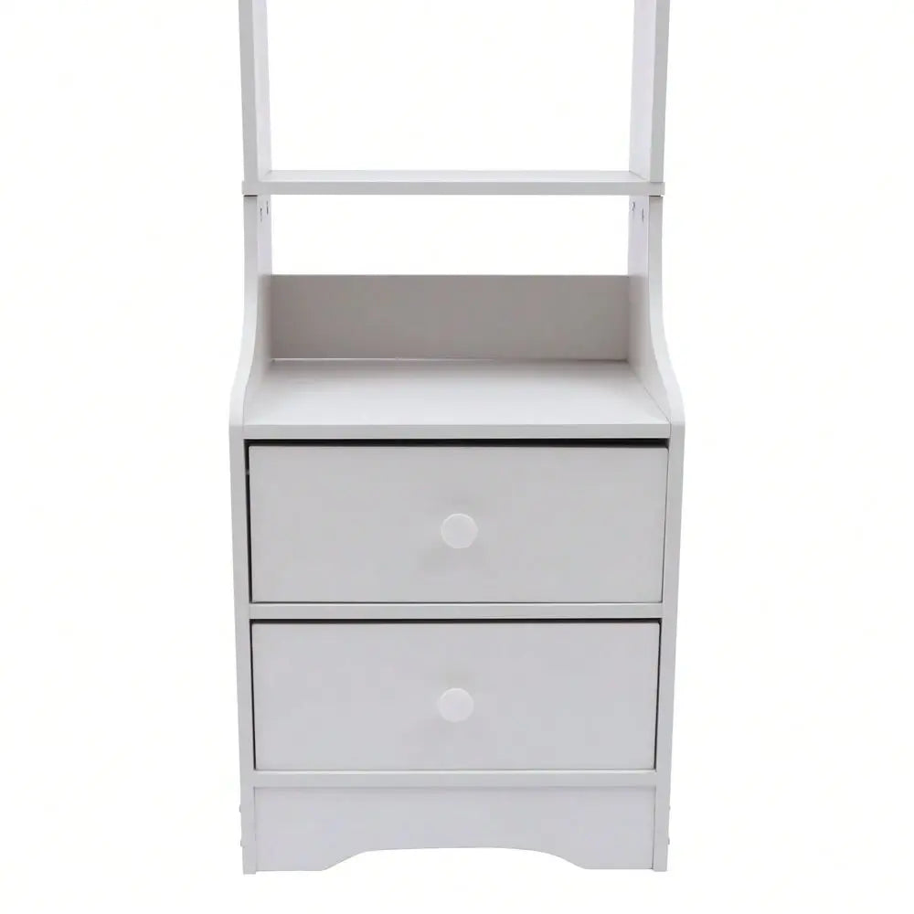 Modern Nightstand With 2 Drawers, Tall Bed End Table/Bedside Table For Bedroom Living Room, Bed Side /Night Stand Wit