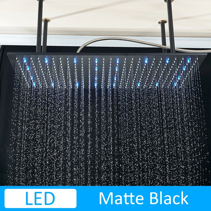 Uythner Luxury Ceiling Mounted Rain Shower Head With Shower Arm