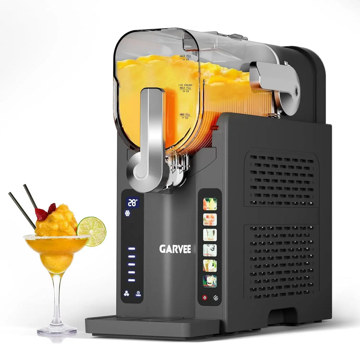 Acekool No Ice Slushie Maker With LED Display And Presets