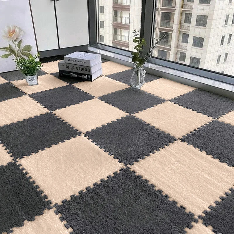 NONECN Solid Interlocking Foam Mats 24 PCS Non Slip EVA