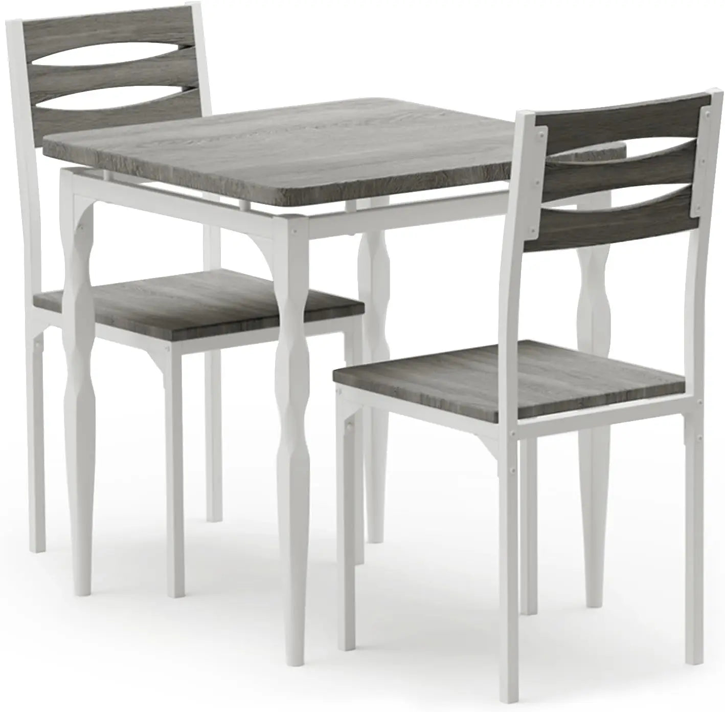3 Piece Dining Table Set for 2, Dining Table and 2 Pieces Chairs, Dining Set for Small Spaces