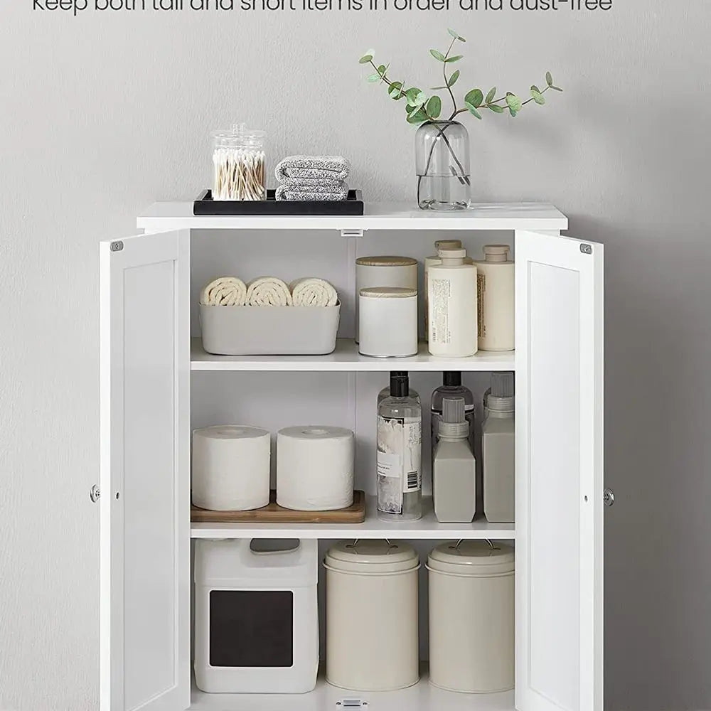 Bathroom Floor Storage Cabinet, Bathroom Storage Unit With 2 Adjustable Shelves, Cabinet Freestanding, 11.8 X 2