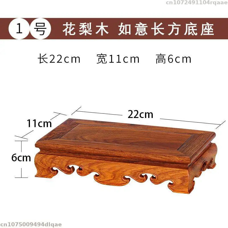 Natural Solid Wood Pedestal Vase Bonsai Plant Stand