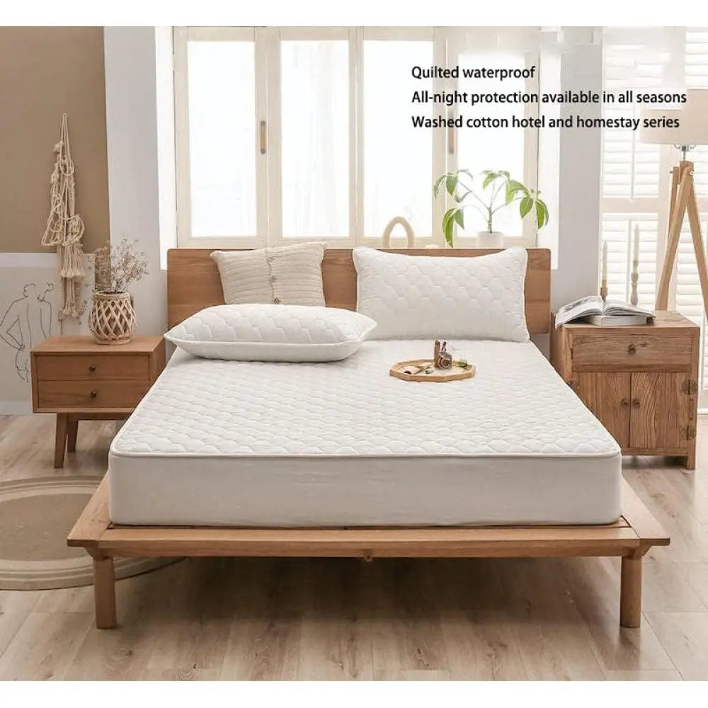 Hotel Lux Bed Sheets Kids Waterproo Urinary Quilted MattrProtector, Single Double King Size MattrTopper in The Elderly Bedroom k
