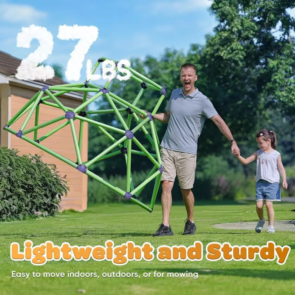 Zupapa Monkey Bars ClimDome with Hammock - Sturdy & Portable Jungle Gym with Hammock or Kids, Backyard Playset or Toddlers, Acti