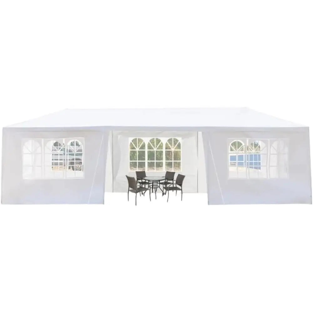 Large Outdoor Party Tent Seven-Sided Iron e Pe abric Party Tent Sunshade and Rain Shelter Gazebo Spiral Tube Contion Suitable or