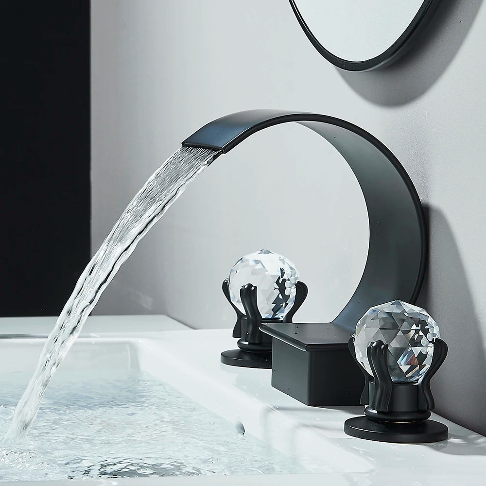 White/Black Basin Faucets Bath Basin Sink Mixer Taps  Bathroom Brass Taps Square Vessel Faucet Basin Cold Hot Water Mixer Tap