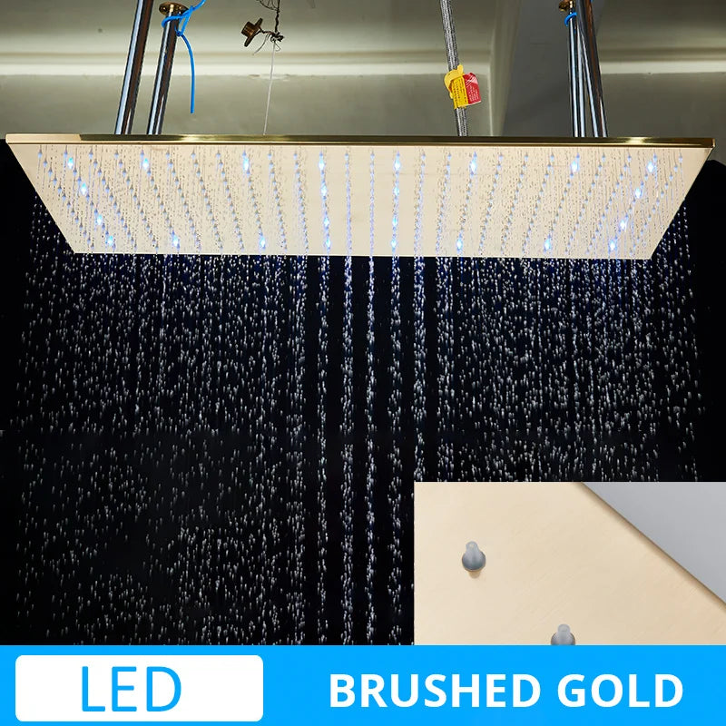 Uythner Luxury Ceiling Mounted Rain Shower Head With Shower Arm