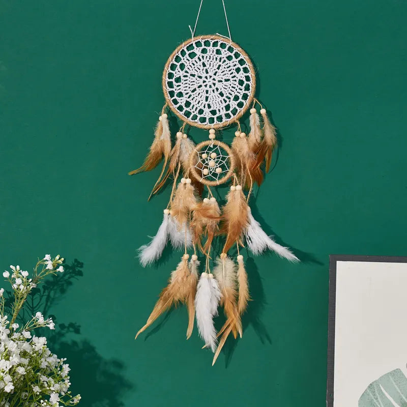 Dream Catcher Wall Decor Moon Sun Bohemian Bedside Decoration