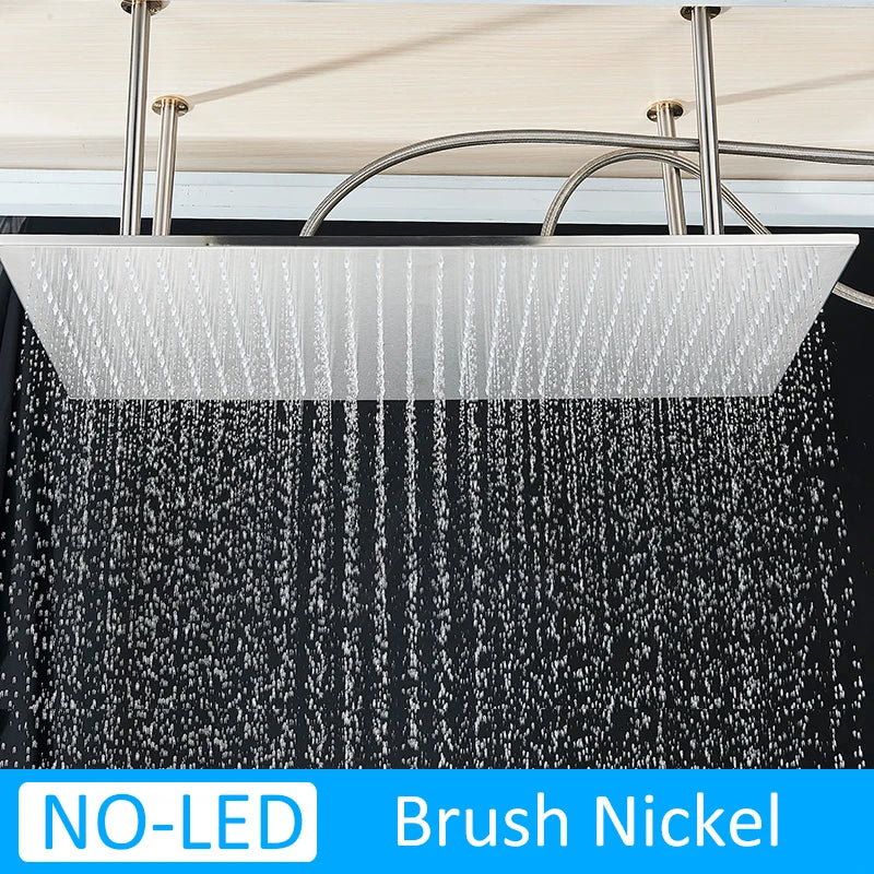 Uythner Luxury Ceiling Mounted Rain Shower Head With Shower Arm