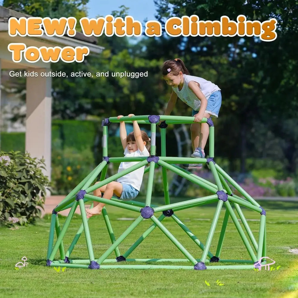 Zupapa Monkey Bars ClimDome with Hammock - Sturdy & Portable Jungle Gym with Hammock or Kids, Backyard Playset or Toddlers, Acti