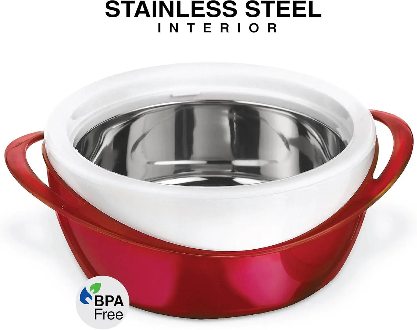Insulated Stainless Steel Casserole Dish Set With Lid 3-Piece