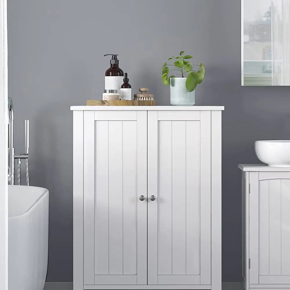 Bathroom Floor Storage Cabinet, Bathroom Storage Unit With 2 Adjustable Shelves, Cabinet Freestanding, 11.8 X 2