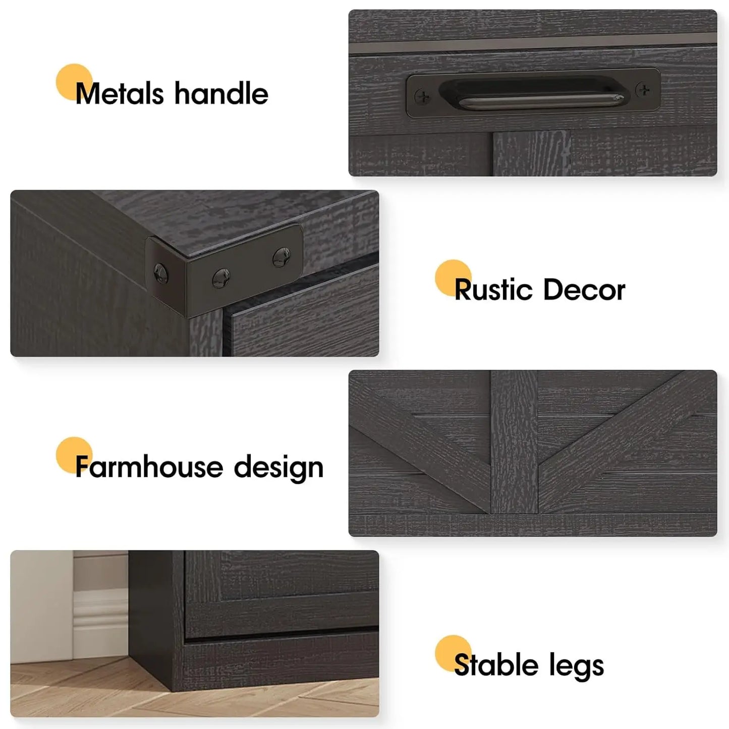 Shoe Cabinet with 3 Flip Drawers & 2 Drawers,Freestanding Shoe Storage Cabinet for Entryway,Farmhouse Narrow Slim, Custom